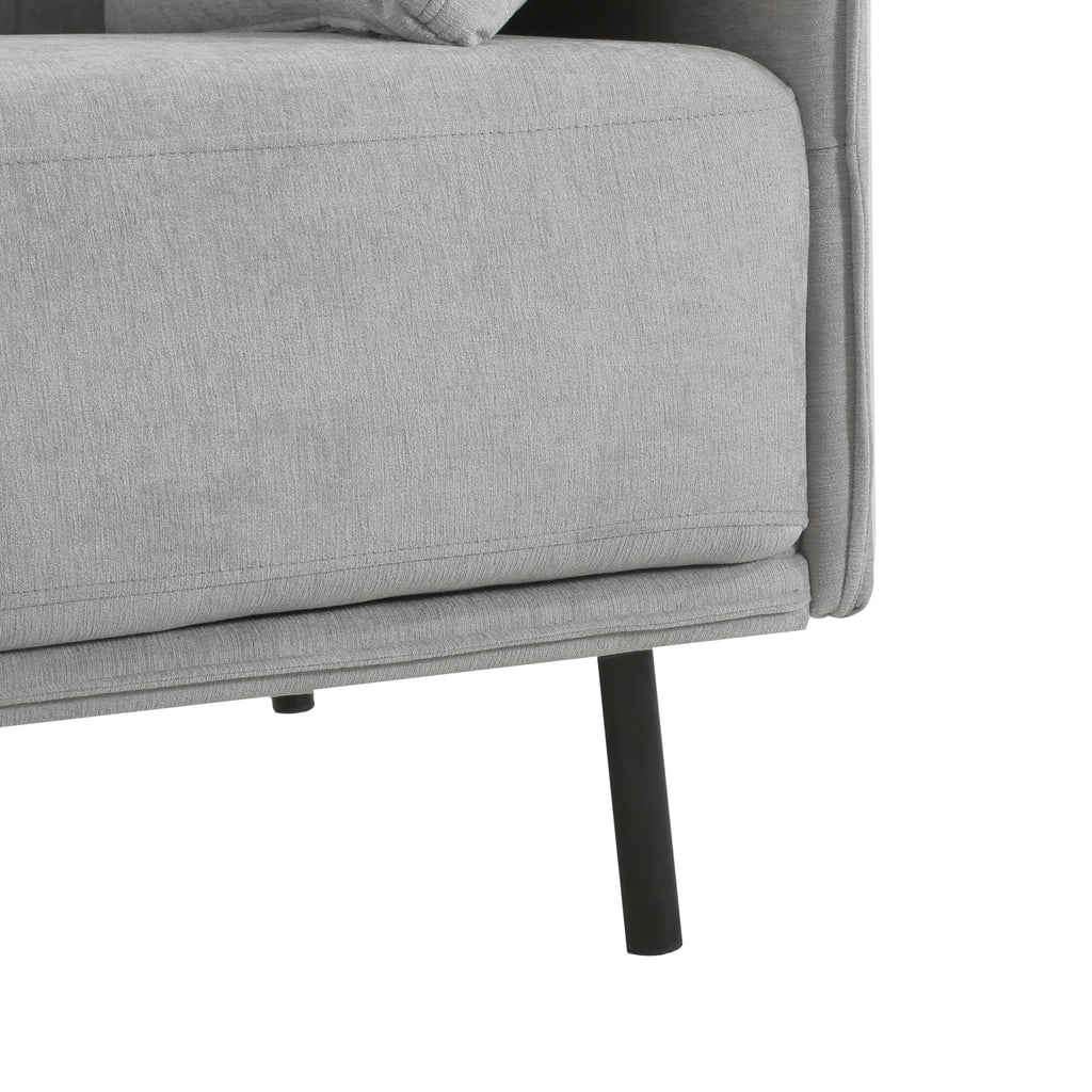 Vintage Grey 39' Lounge Chair with Polyester Upholstery