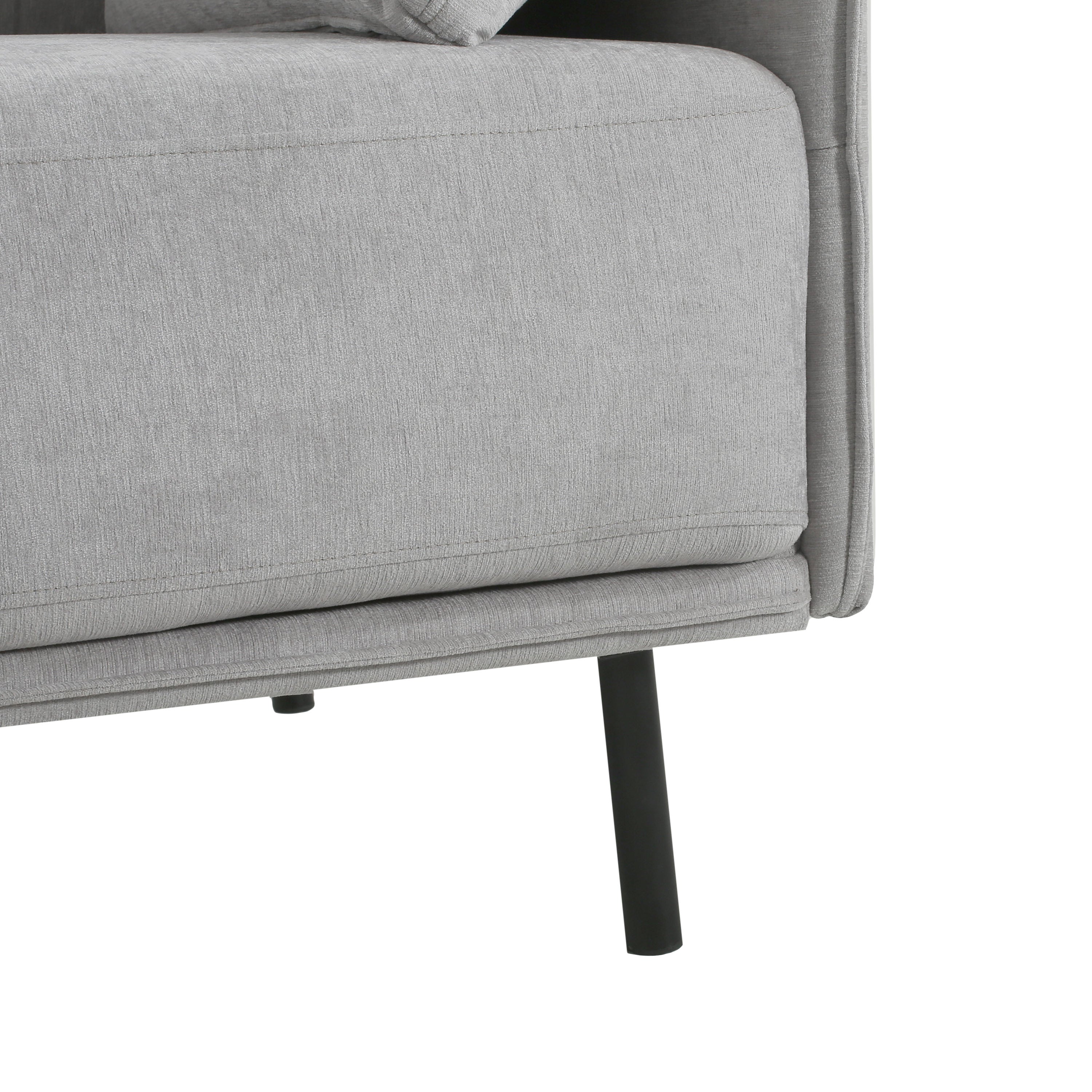 Vintage Grey 39' Lounge Chair with Polyester Upholstery