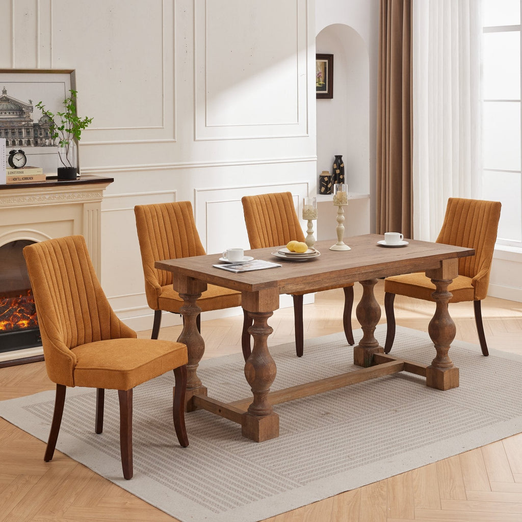 Rayon Cloth Flocking Velvet/Linen Dining Chairs (Set of 2)