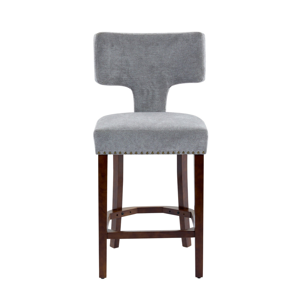 Mid Century Modern Counter Height Bar Stools (Set of 2)