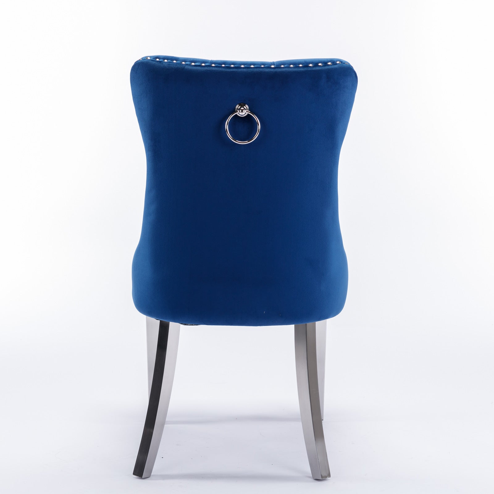 Modern High-end Tufted Solid Wood Velvet Dining Chairs (Set of 2)