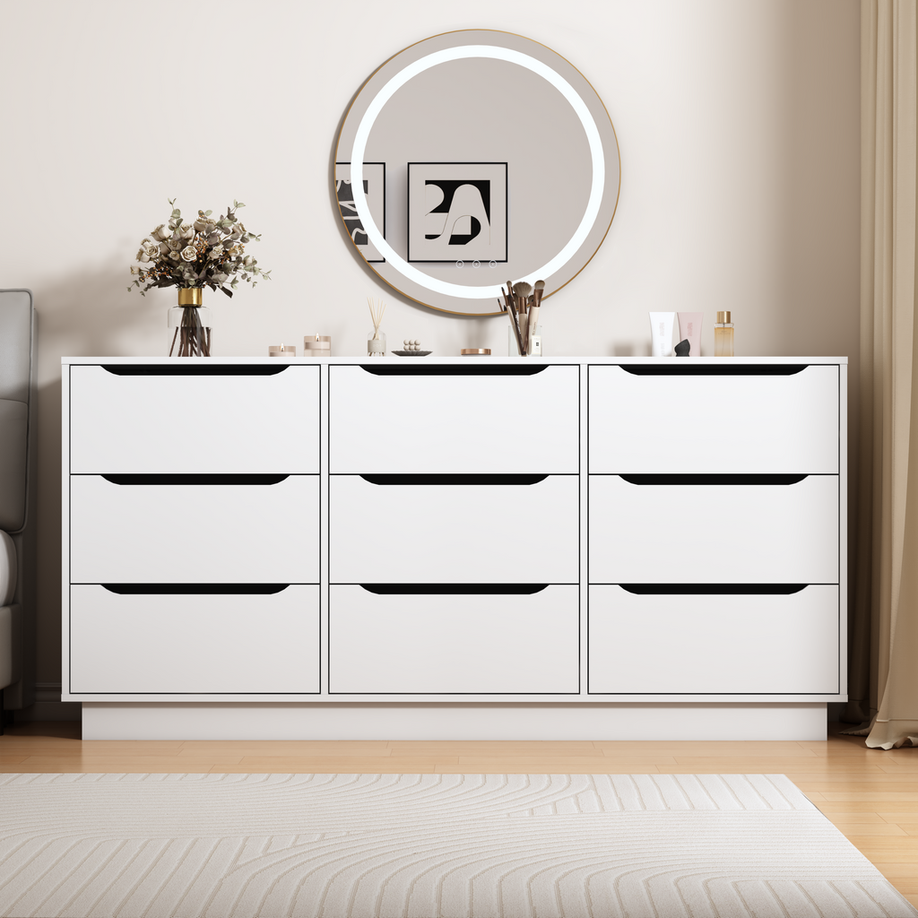 9 Drawer Dresser for Bedroom with Deep Drawers