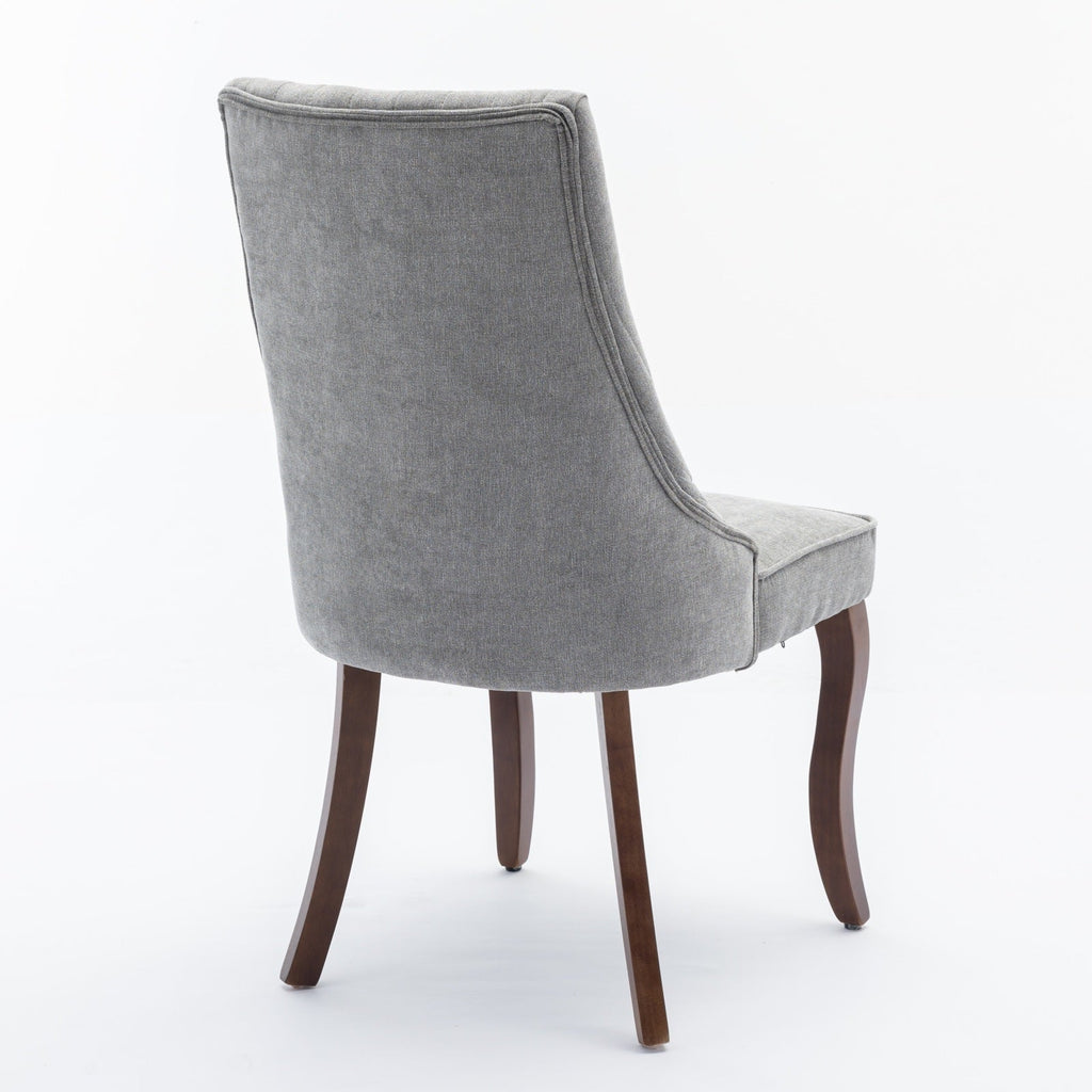Rayon Cloth Flocking Velvet/Linen Dining Chairs (Set of 2)