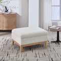 33.86'W Upholstered Wood Base Storage Ottoman