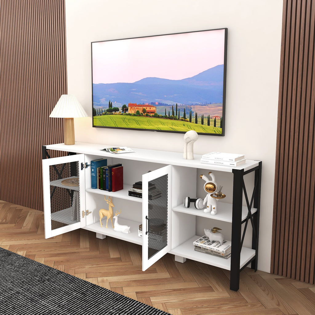 Industrial TV Stand for Living Room