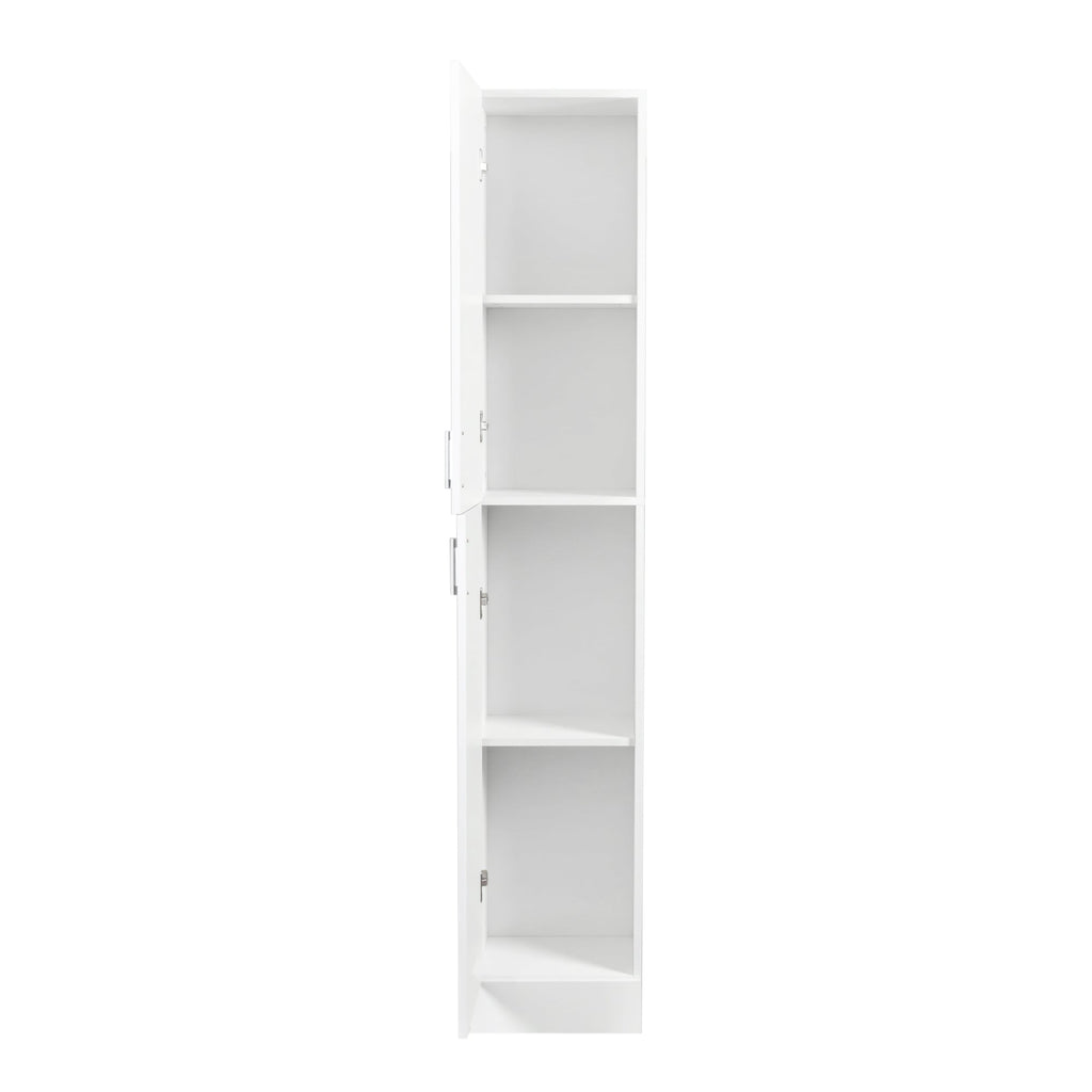 Elegant White Freestanding Cabinet for Kitchen and Dining Room