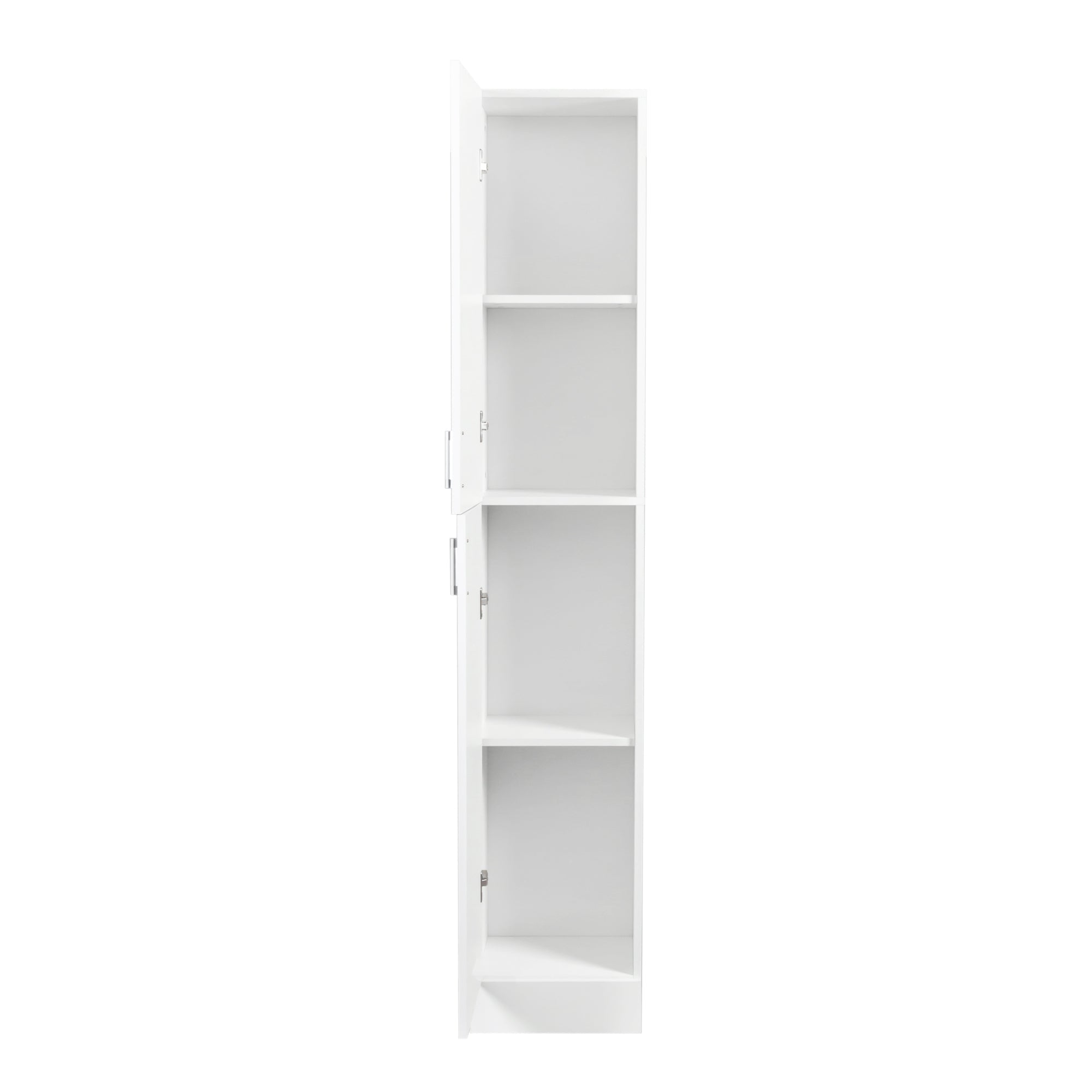 Elegant White Freestanding Cabinet for Kitchen and Dining Room