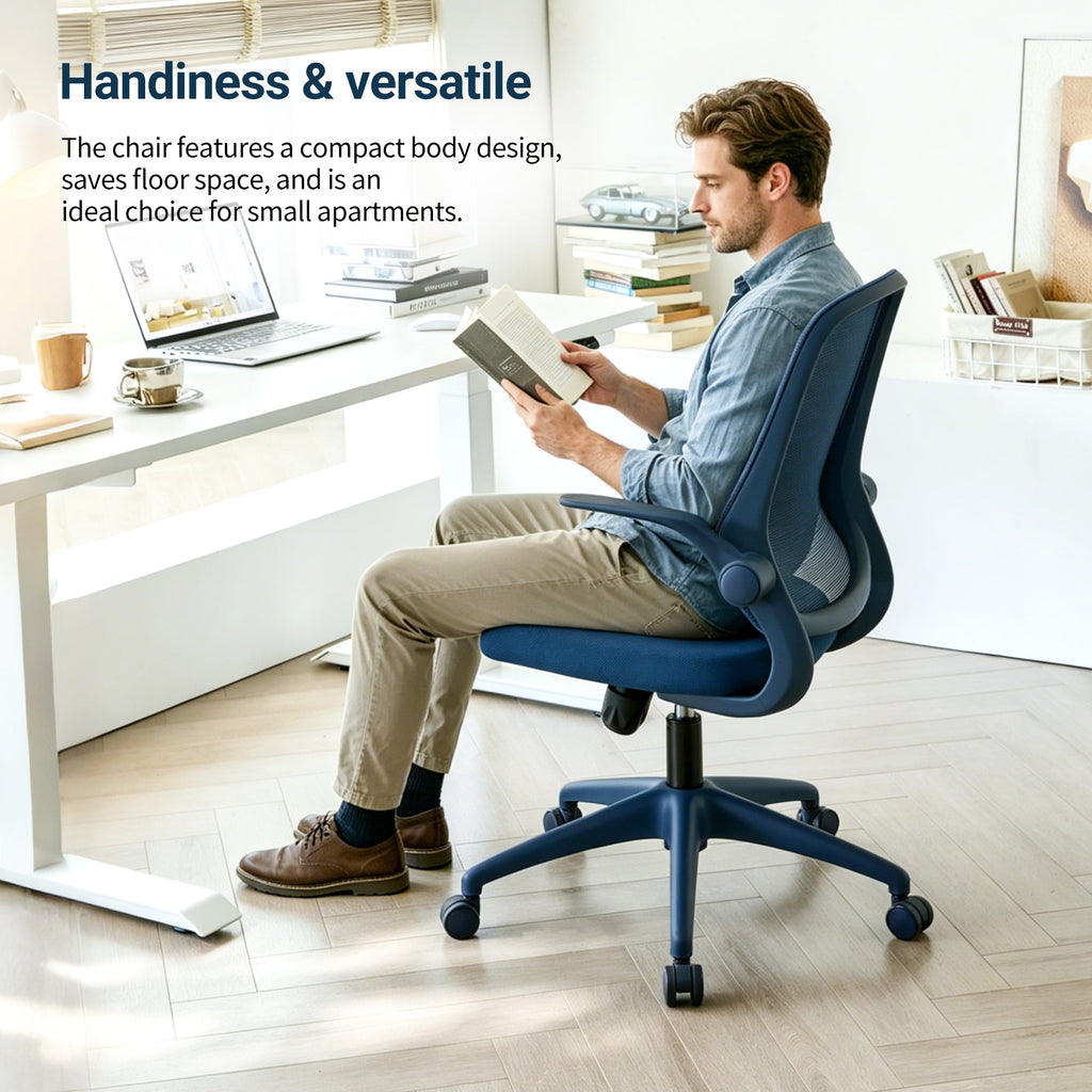 Colorful Ergonomic Office Chair with Flip-Up Armrests