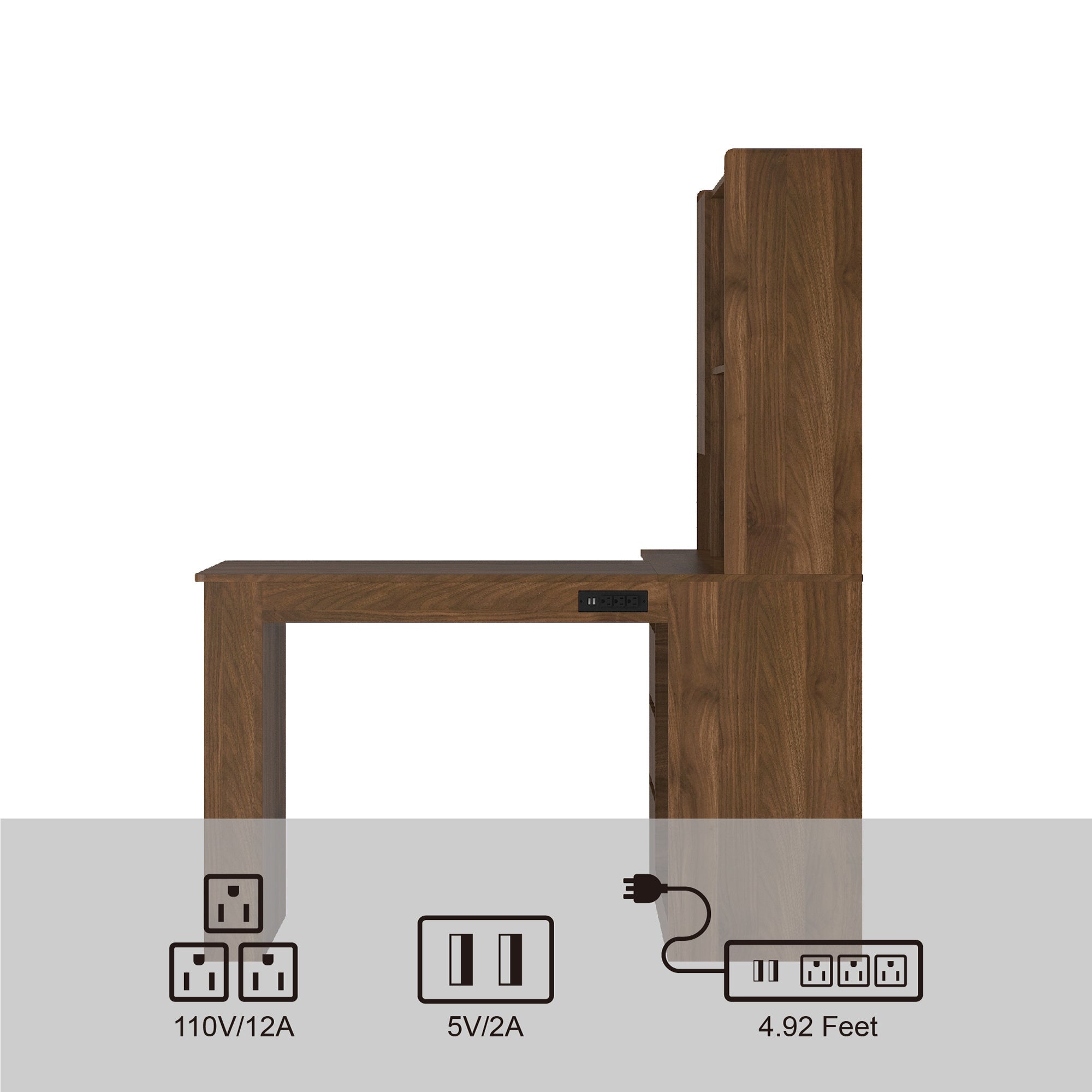 L Shaped Computer Desk with Drawers