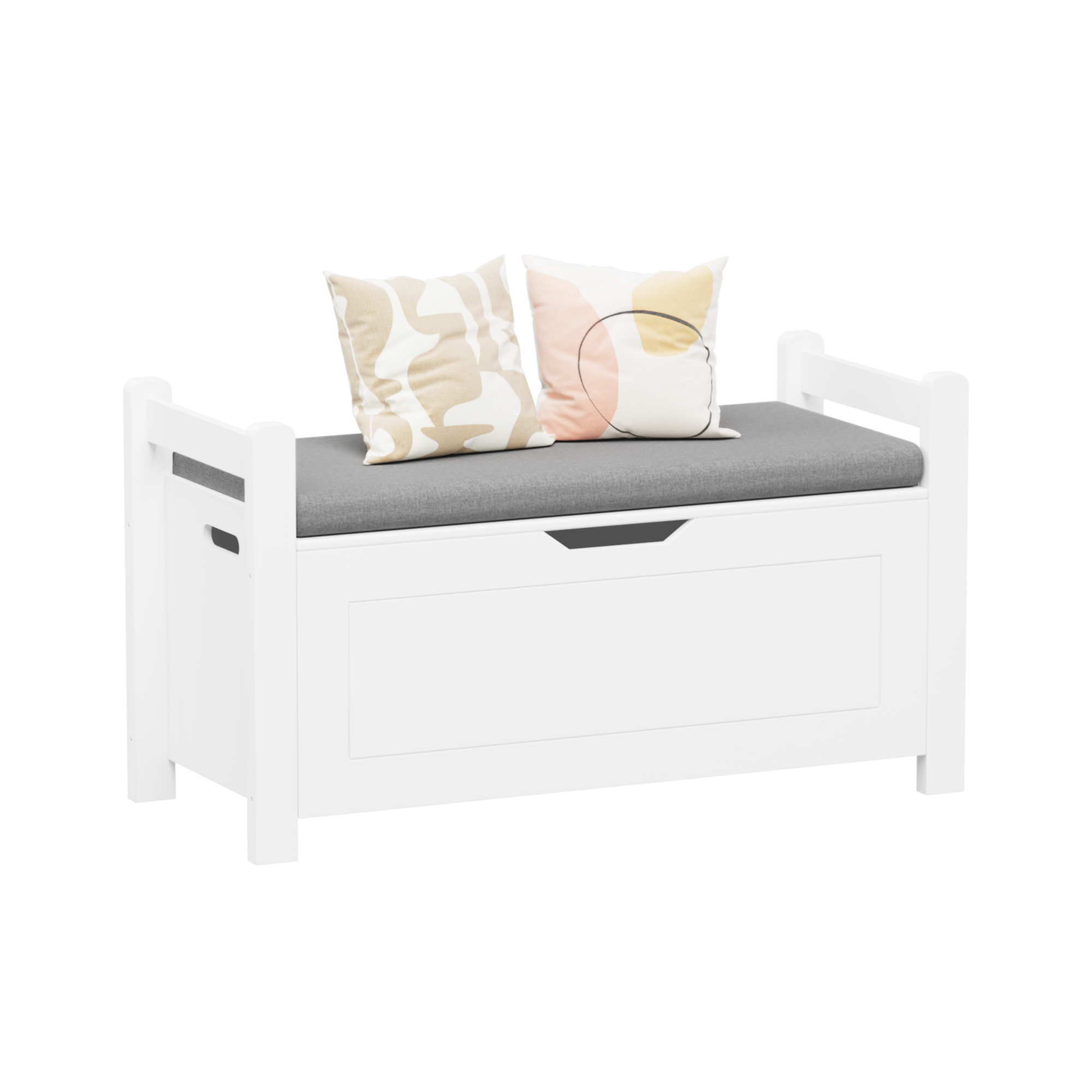 Kids Toy Box Chest Large Storage Cabinet with Cushion Seat