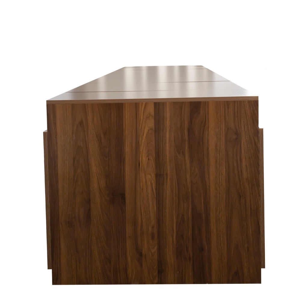 Modern Multifunctional Extendable Dining Table with Outlet