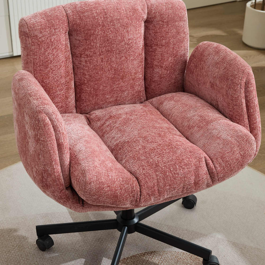Pet Friendly Swivel Office Chair Adjustable Height Double Cushioned