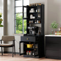 Farmhouse Kitchen Hutch Buffet Cabinet with Microwave Stand