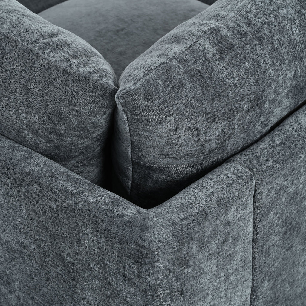 115.5' Modular Deep Gray Sectional Sofa