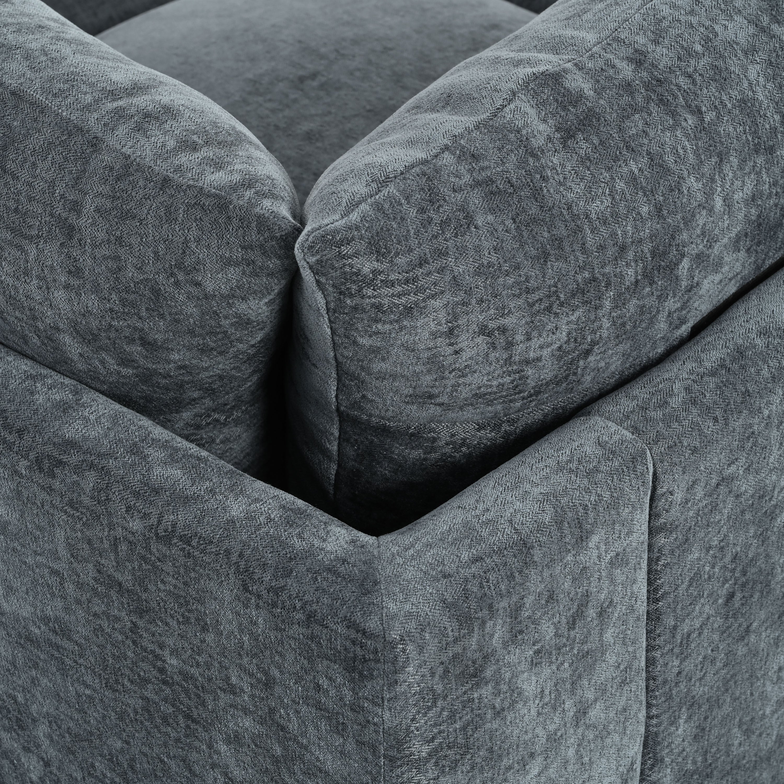 115.5' Modular Deep Gray Sectional Sofa