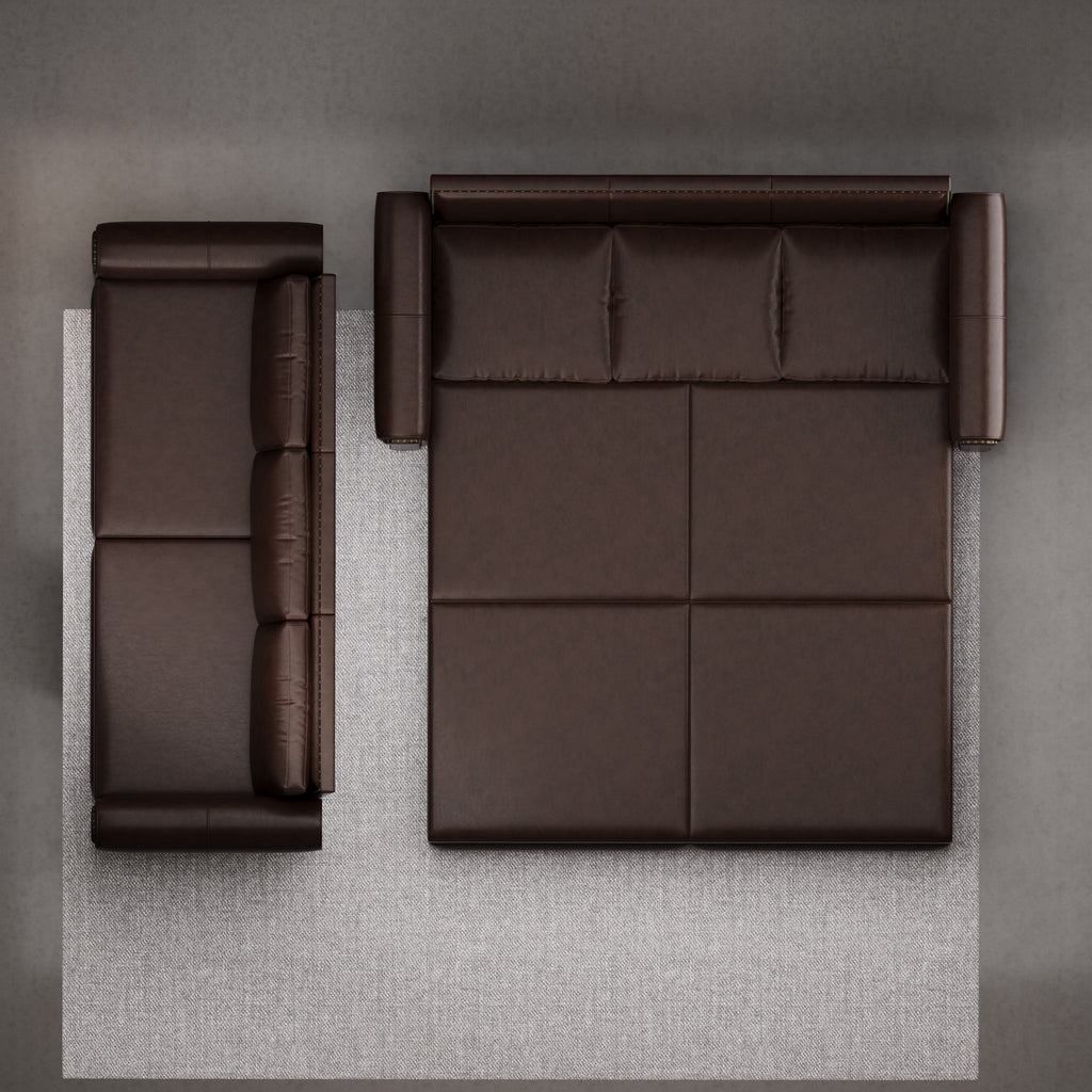 3-in-1 Faux Leather Convertible Sleeper Sofa Bed