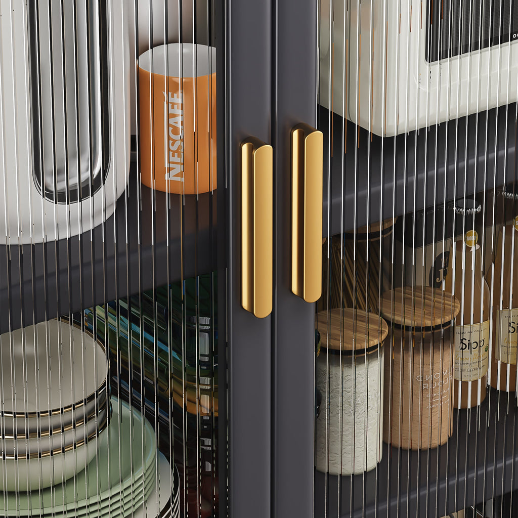 Open-door Kitchen Shelving Storage Cabinets