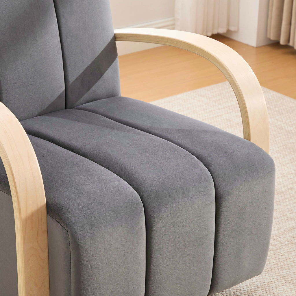 Modern Upholstered 360° Swivel Accent Chair