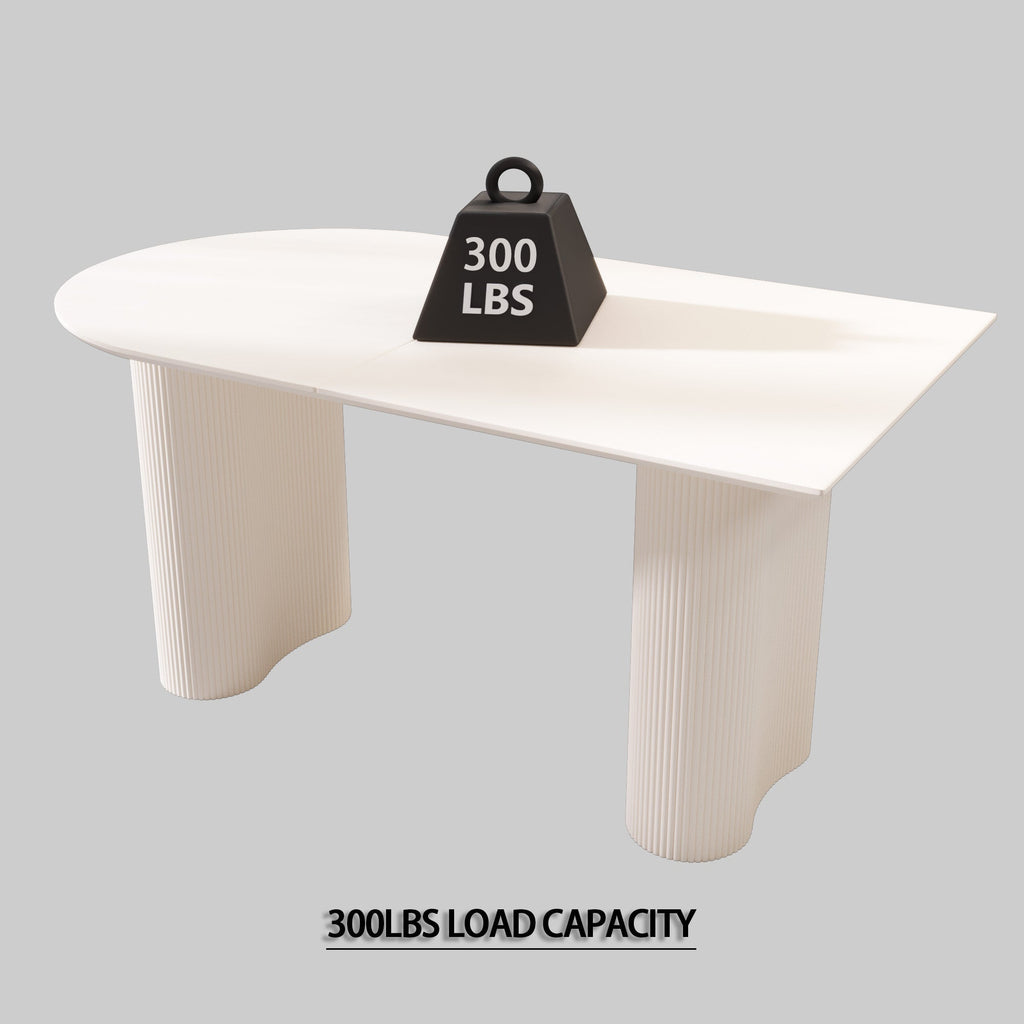 63 ' Medieval Modern MDF Dining Room Set