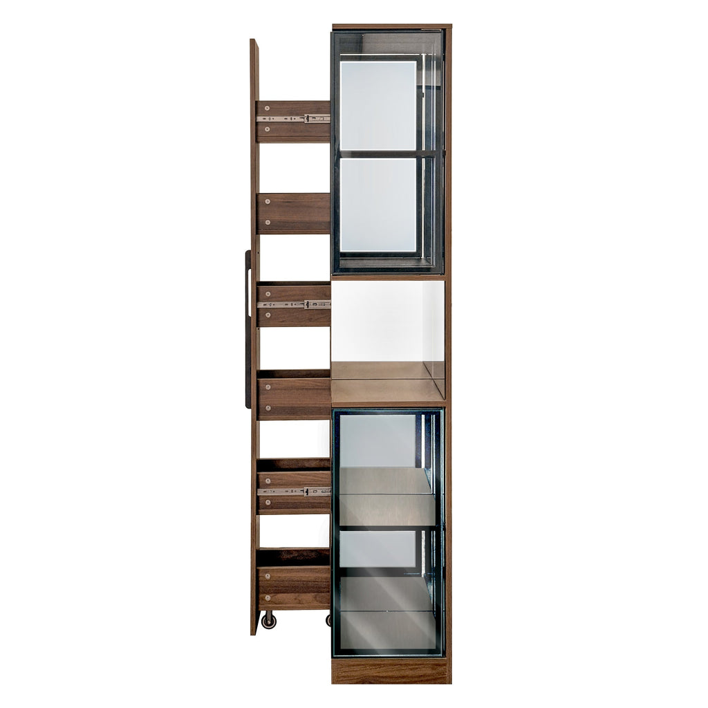 70' Display Cabinet with Glass Doors and Lights