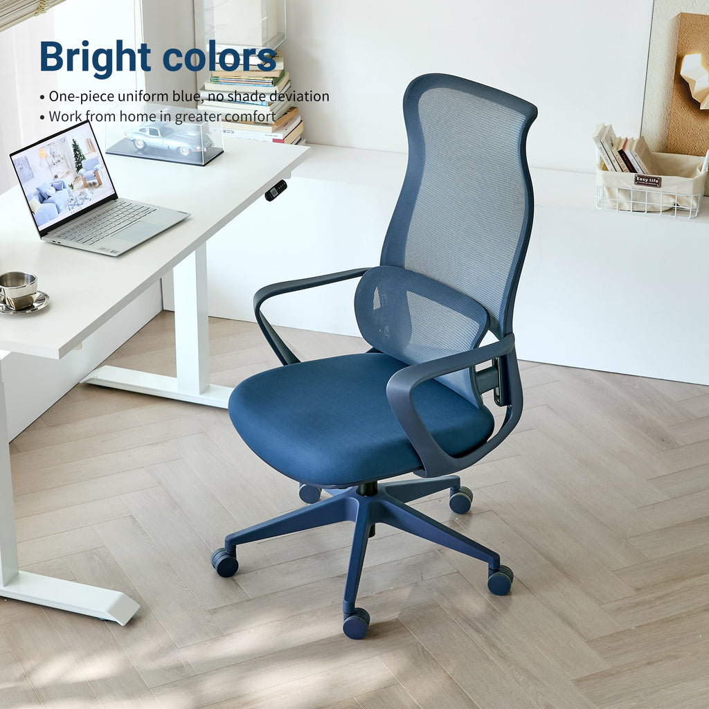 Modern Executive Office Chair with Adjustable Height Lumbar Support