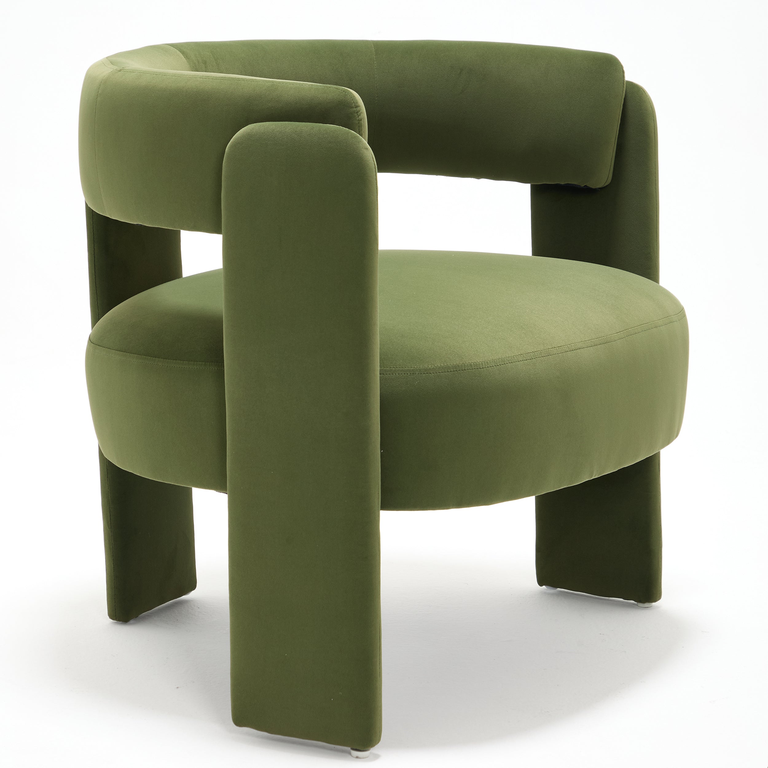 Mid-Century Velvet Comfy Single Sofa Accent Chair