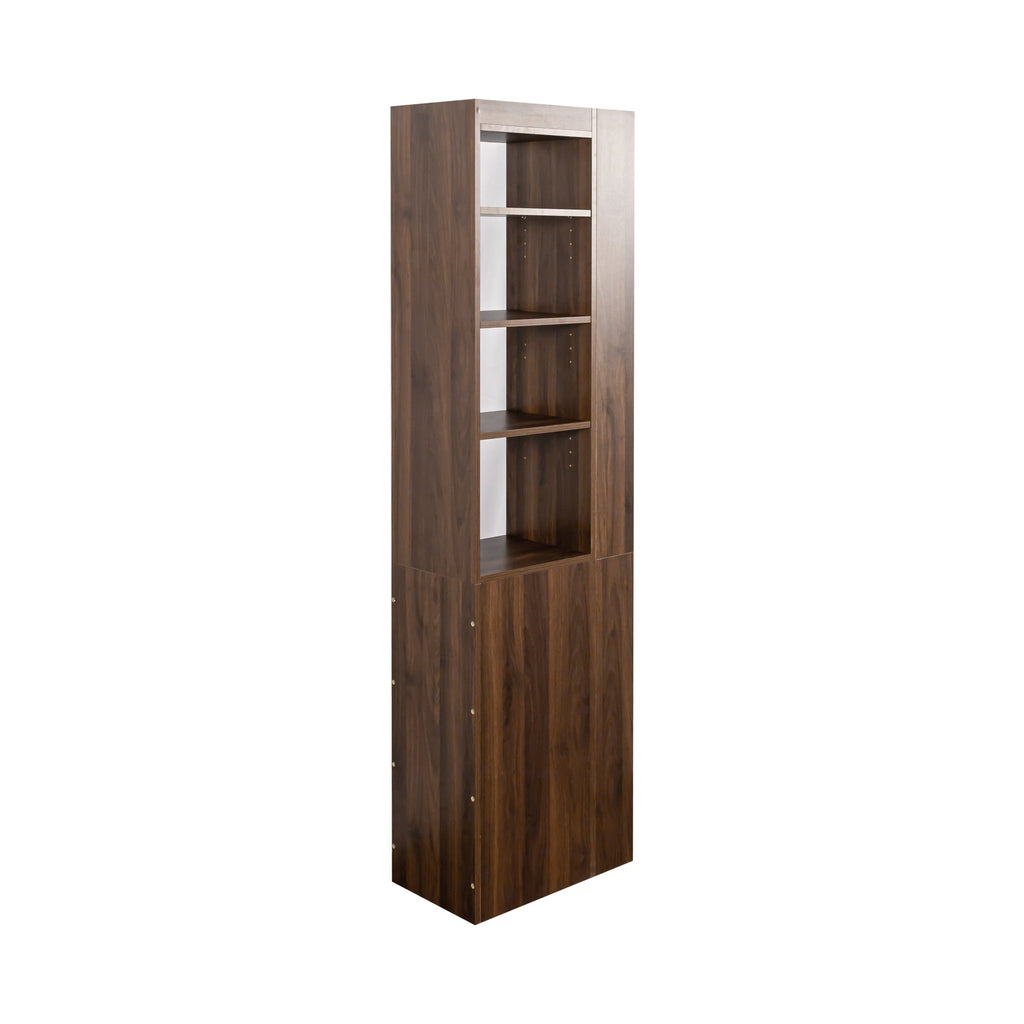 70.87' H Modern Wooden Tall Bookshelf Bookcase