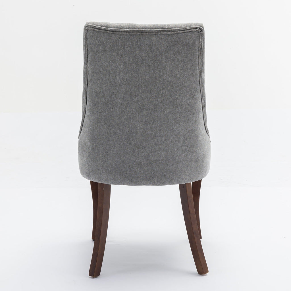 Rayon Cloth Flocking Velvet/Linen Dining Chairs (Set of 2)