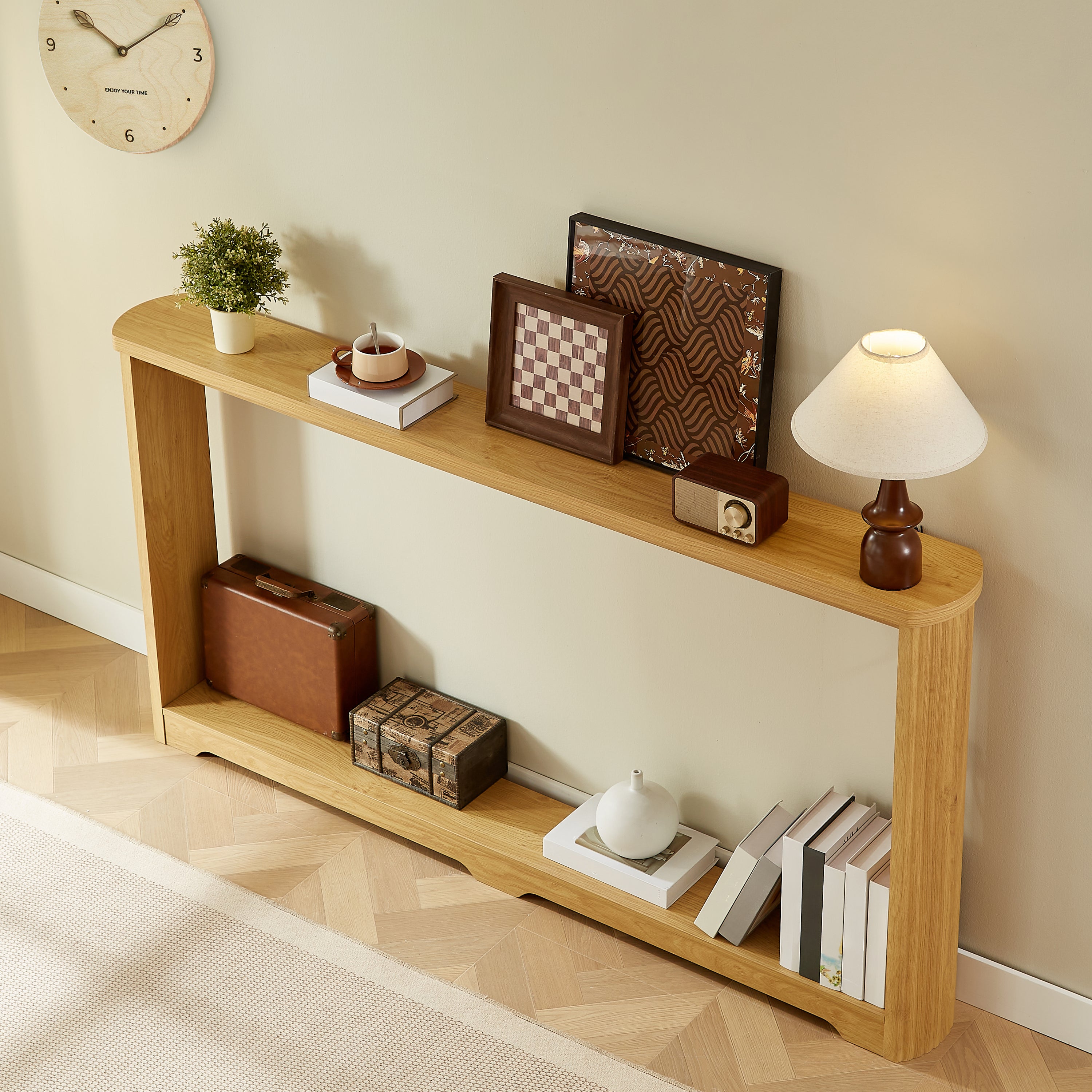 70.1" Corrugated Texture Storage Table