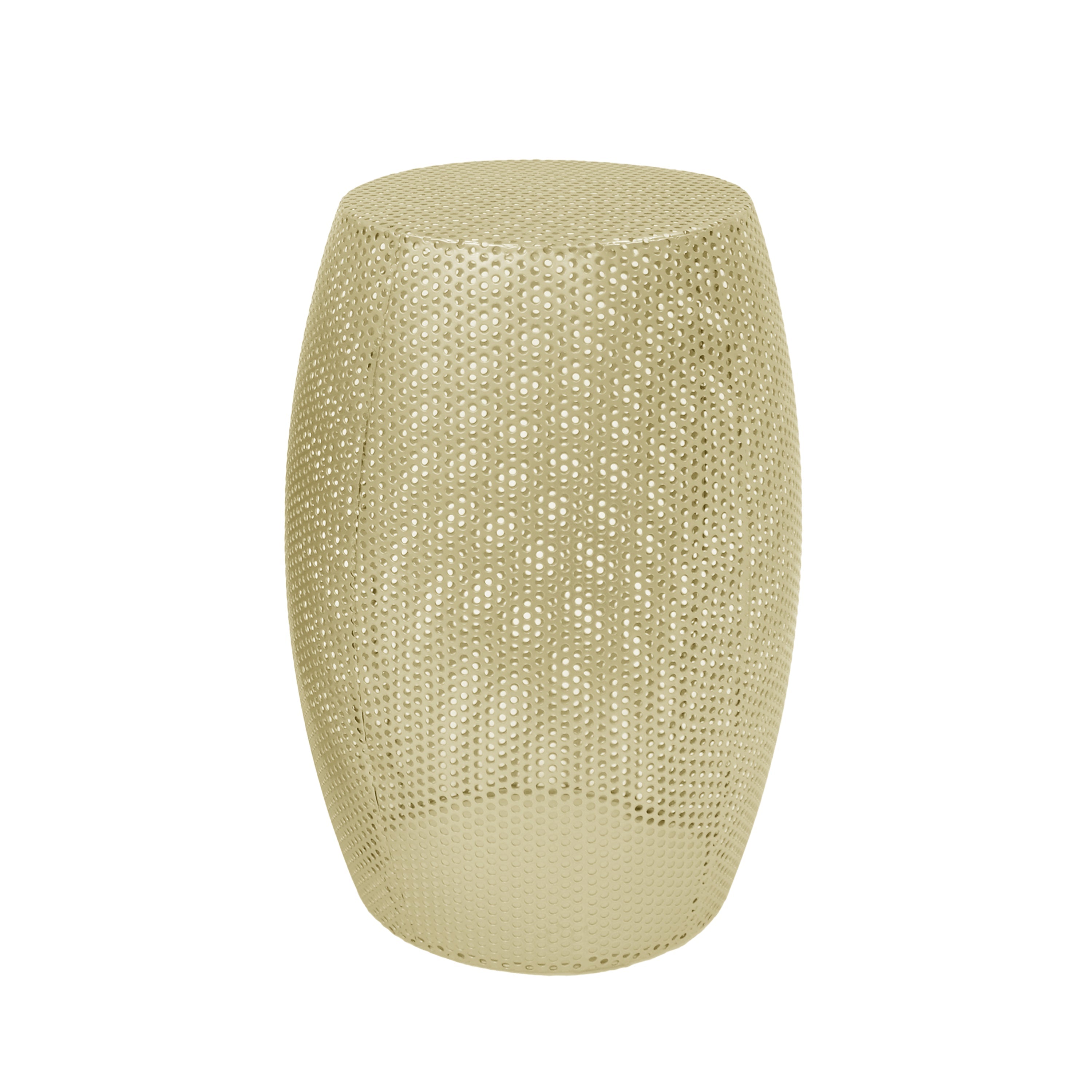 Modern Gold Round Metal Hollow Side Table Set