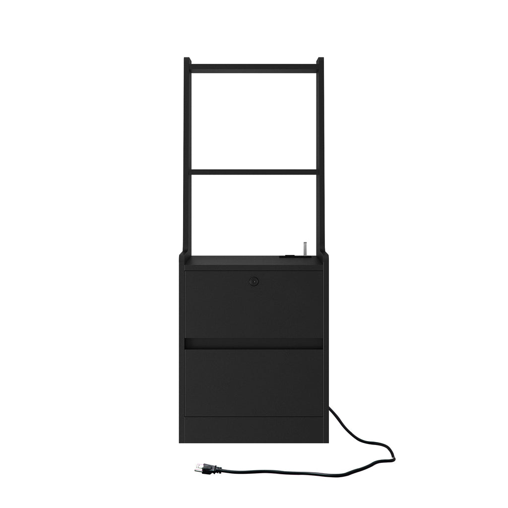 Modern Smart Nightstand with Charging Station
