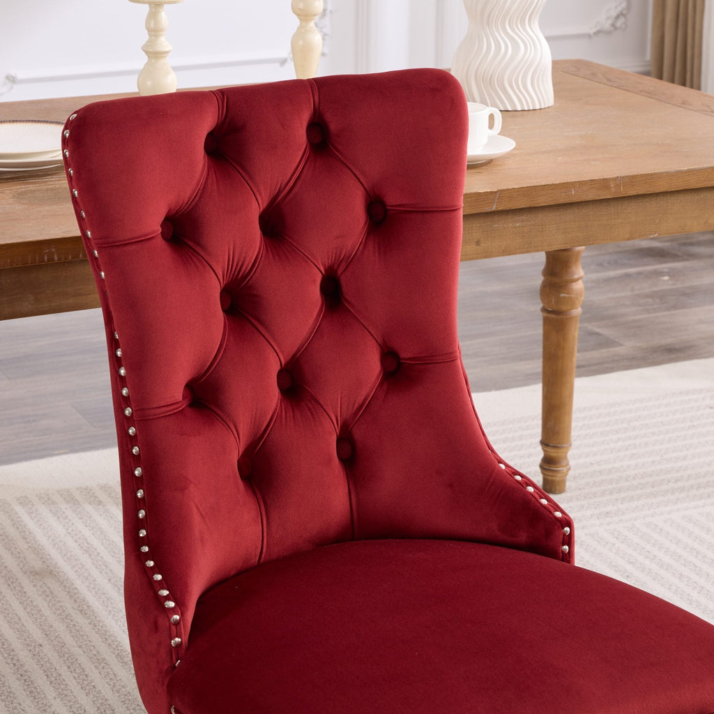 Classic Velvet Dining Chairs (Set of 2)