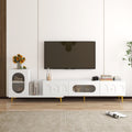 Wood Rectangle Extendable TV Stand