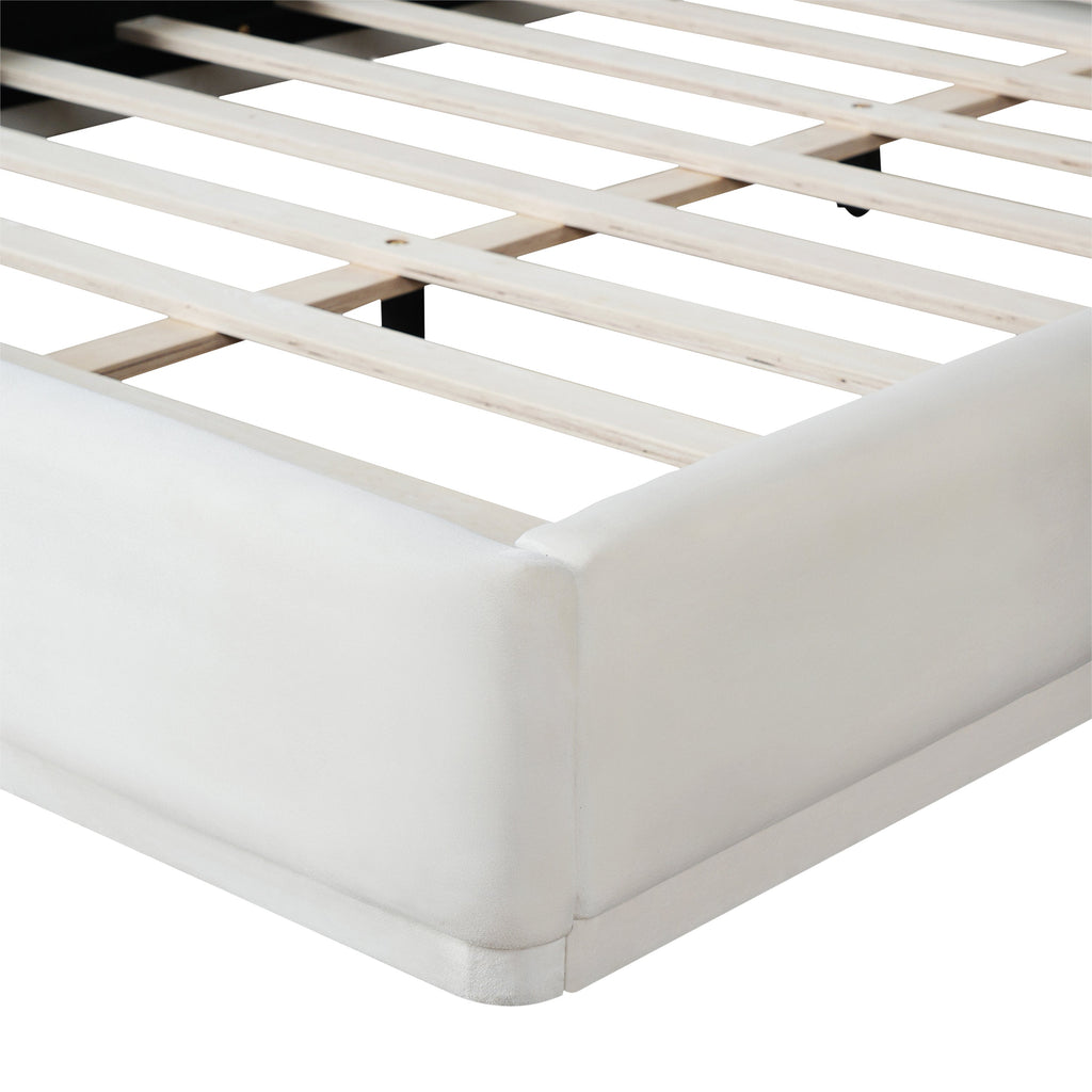 Luxurious and Cozy Upholstered Velvet Bed