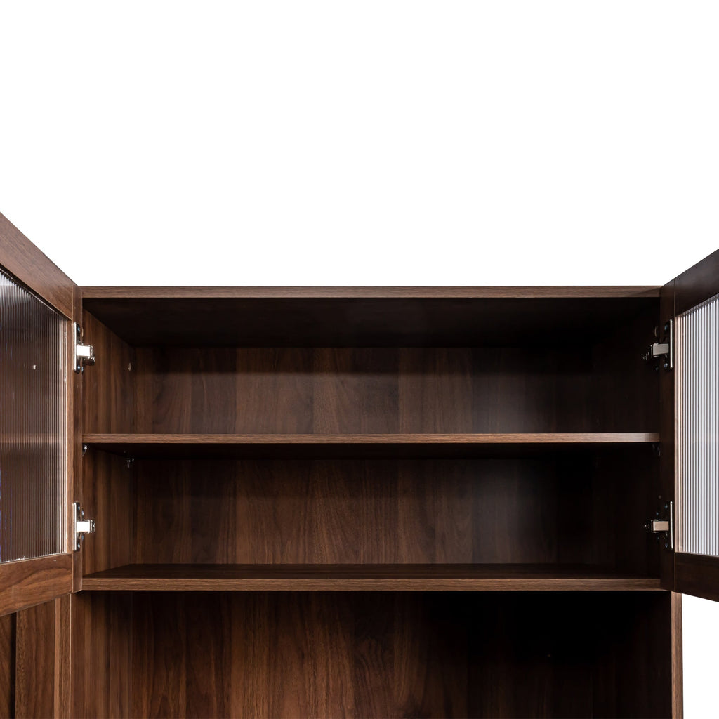 Farmhouse Pantry Organizers Cabinet with 4 Doors