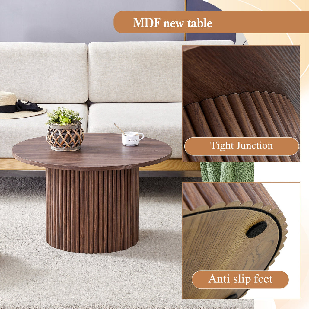 Modern MDF Material Circular Coffee Table