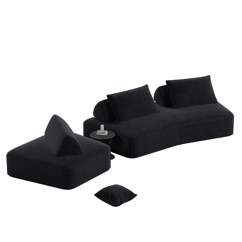 Modern Light Luxury Oversized Modular Sectional Sofa Set