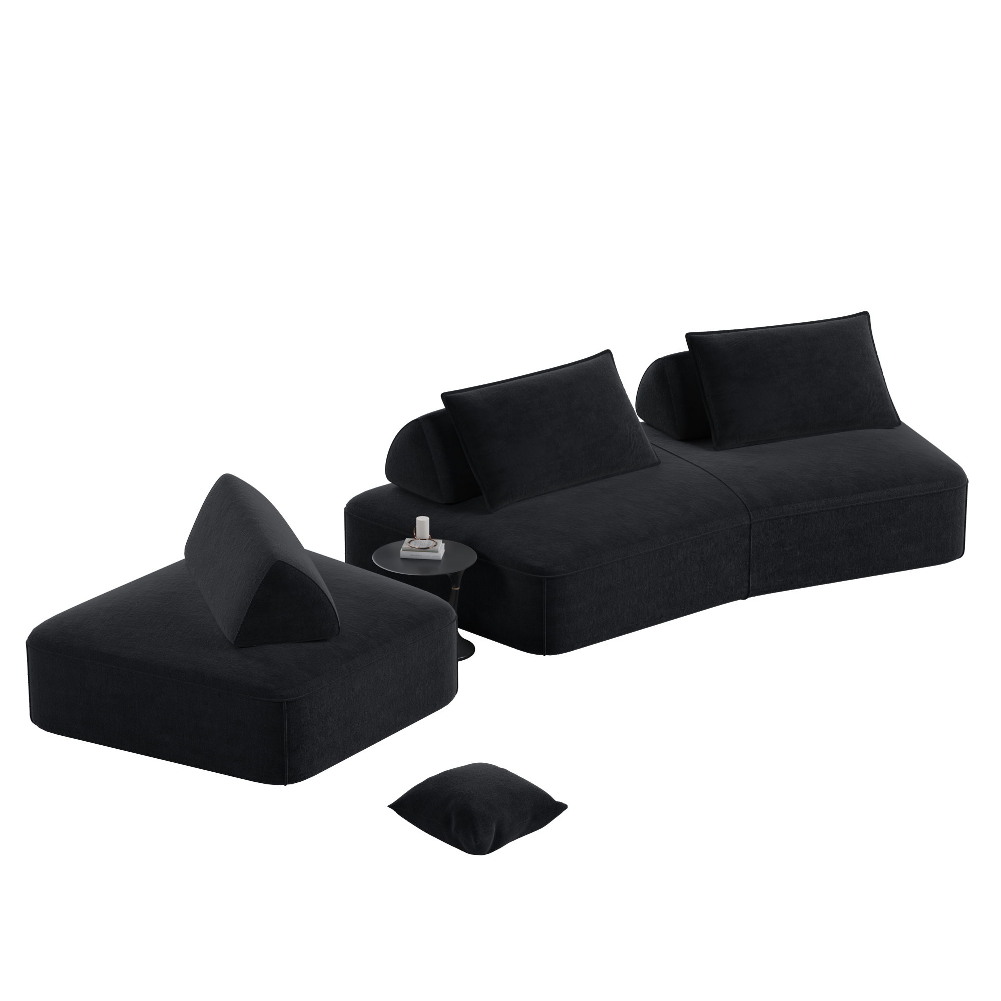Modern Light Luxury Oversized Modular Sectional Sofa Set
