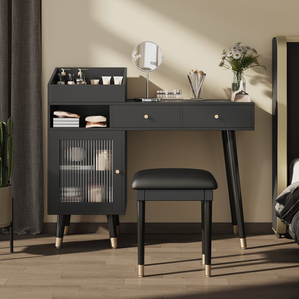 Modern Makeup Vanity Desk with Drawers