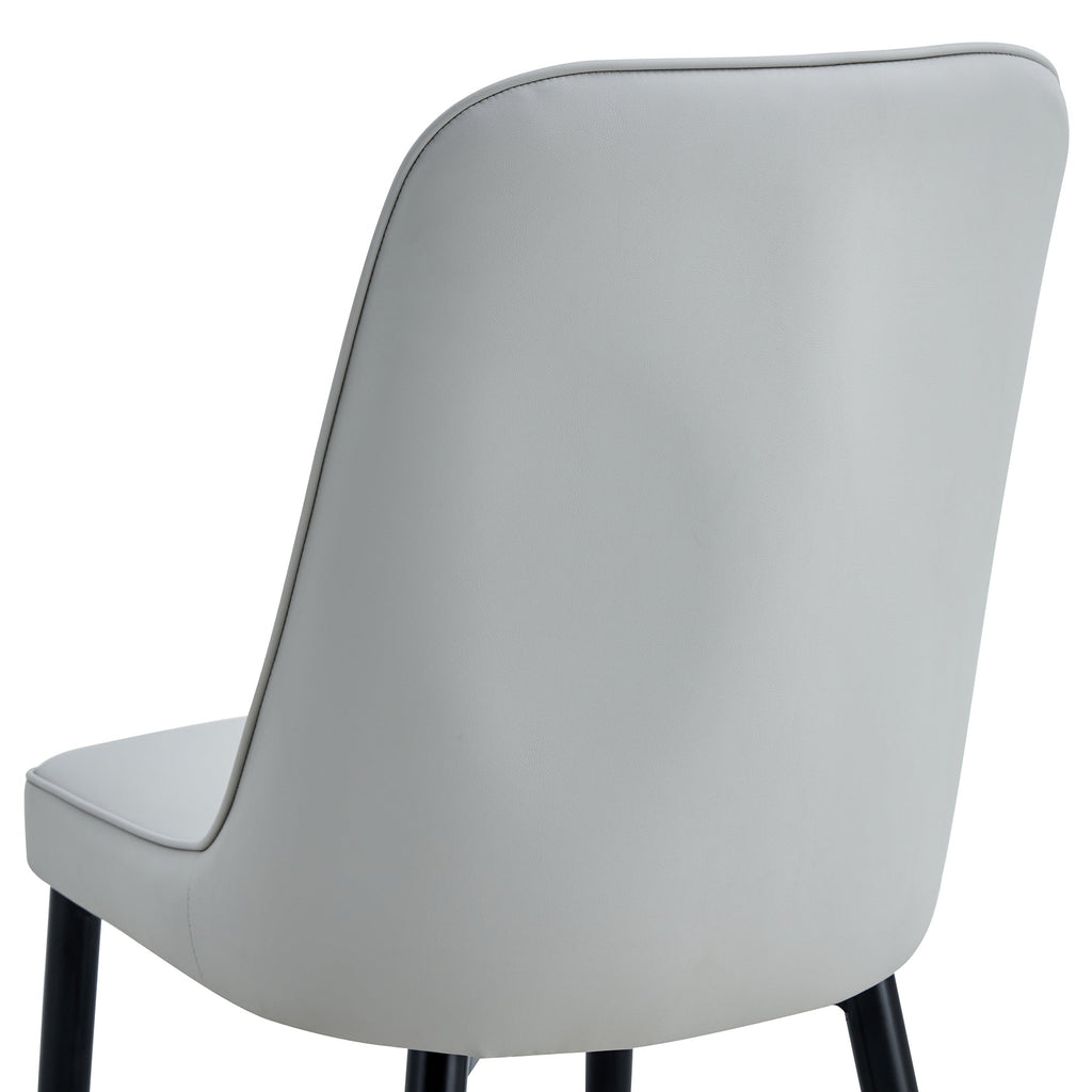 Modern PU Artificial Leather Dining Chairs (Set of 4)