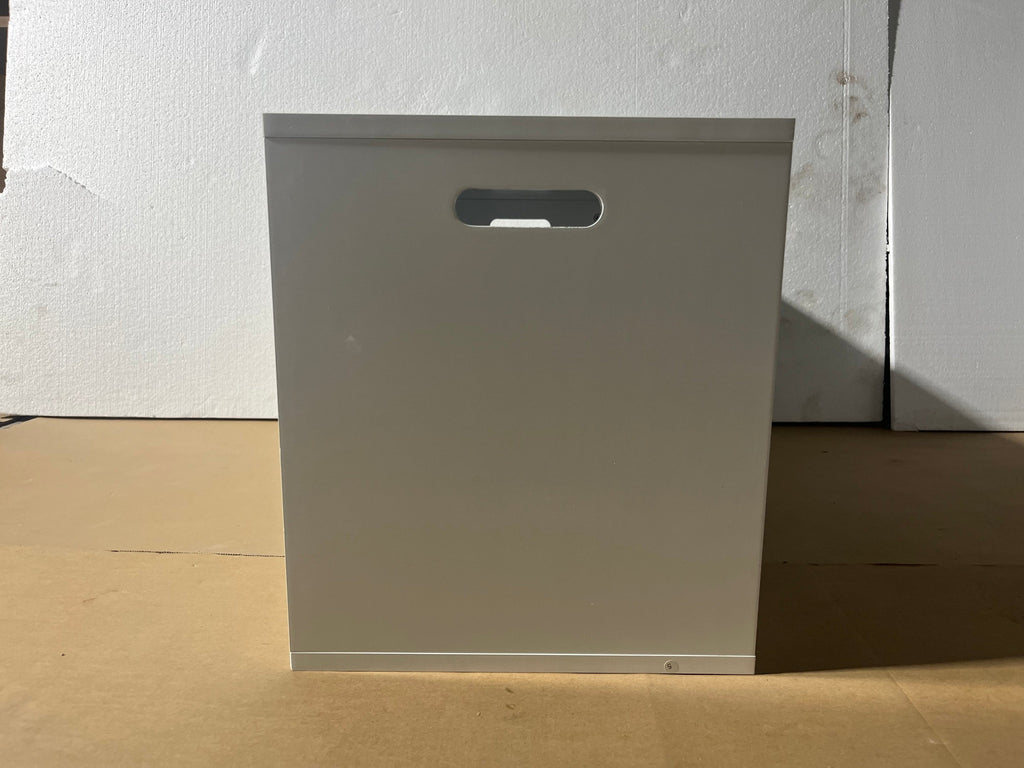 White Wooden Open Toy Storage Box for Kids