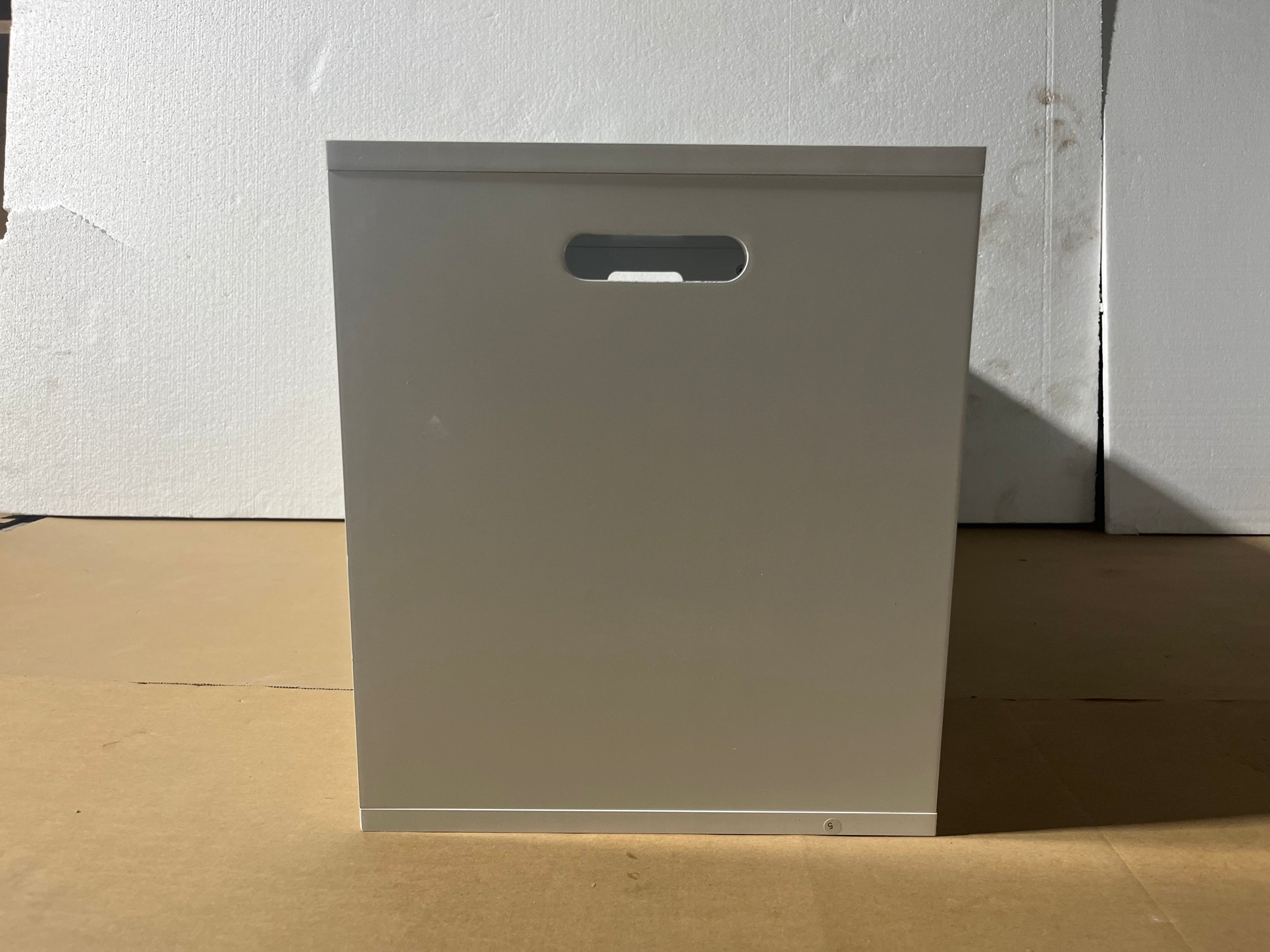 White Wooden Open Toy Storage Box for Kids