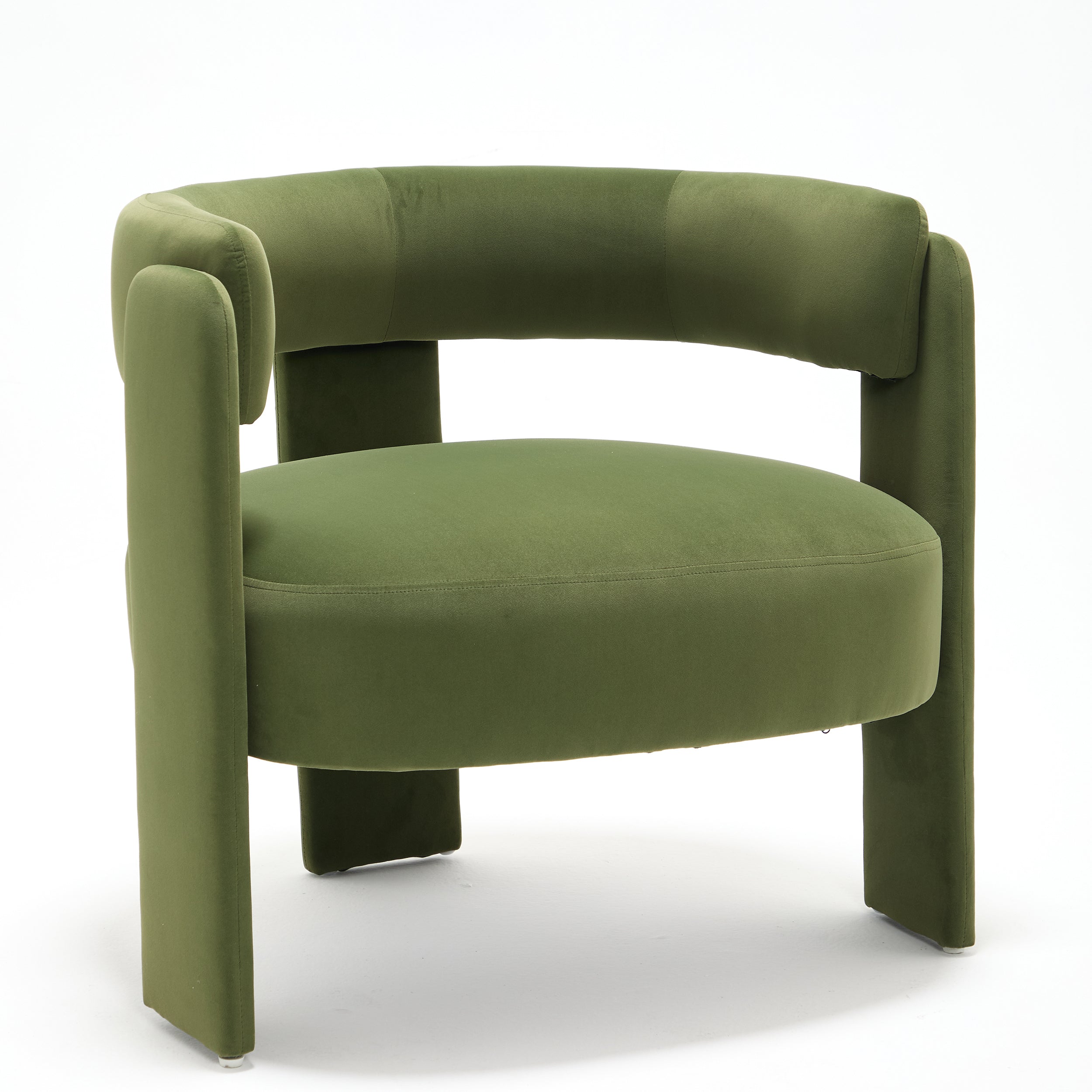 Mid-Century Velvet Comfy Single Sofa Accent Chair