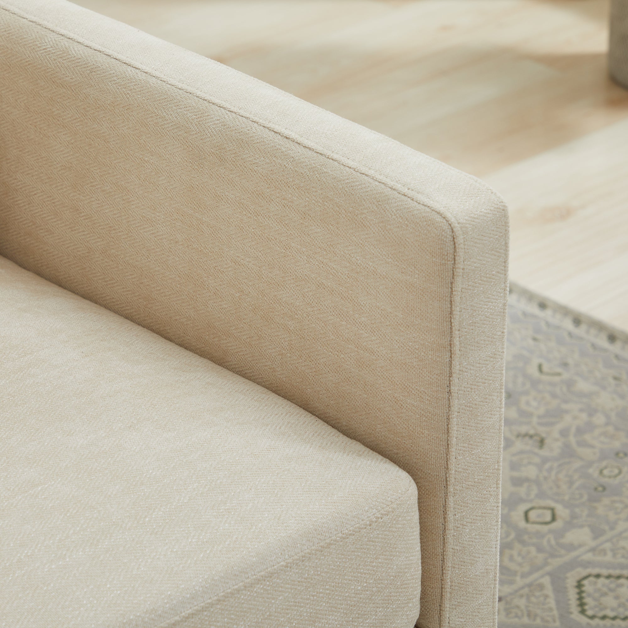 Modern Square Chenille Upholstered Swivel Accent Chair