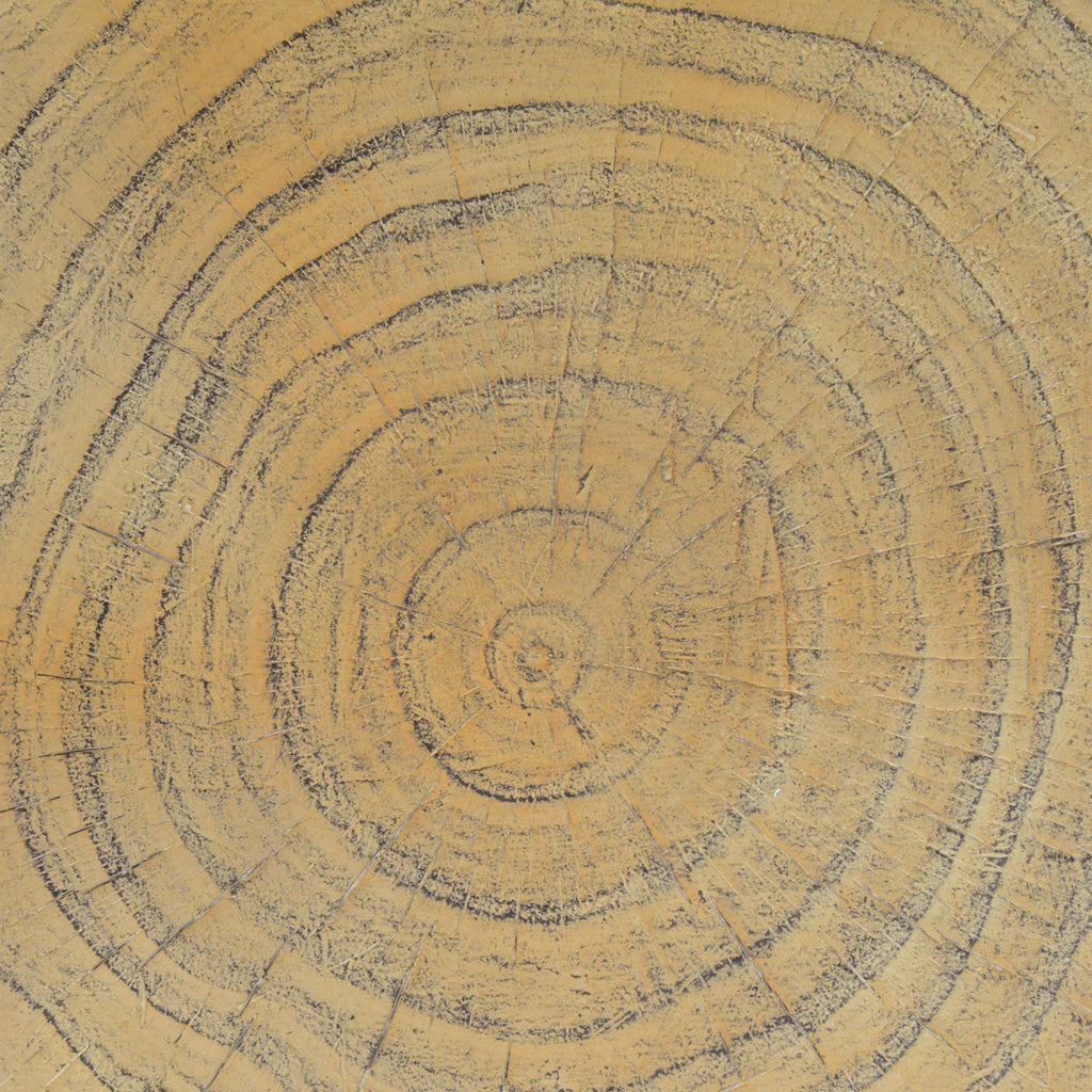 Twist Shape Side Table with Wood-like Texture