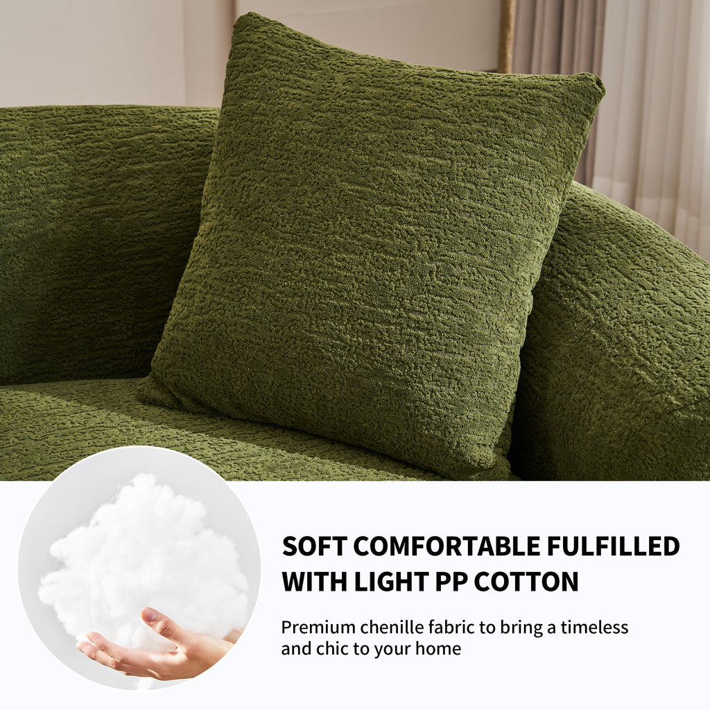 30D High-Density Sponge Sectional Couch for Living Room