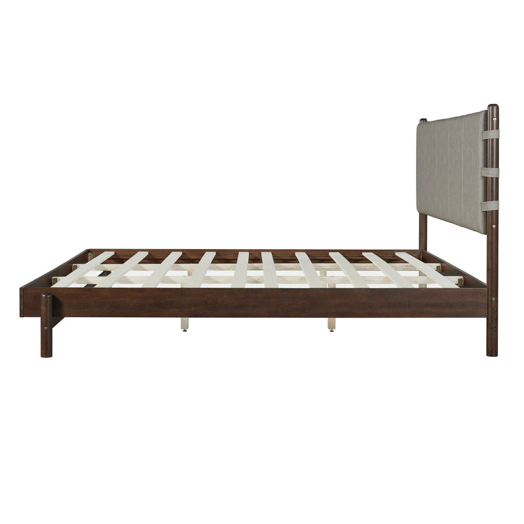 Premium Rubber Wood Platform Bed Frame