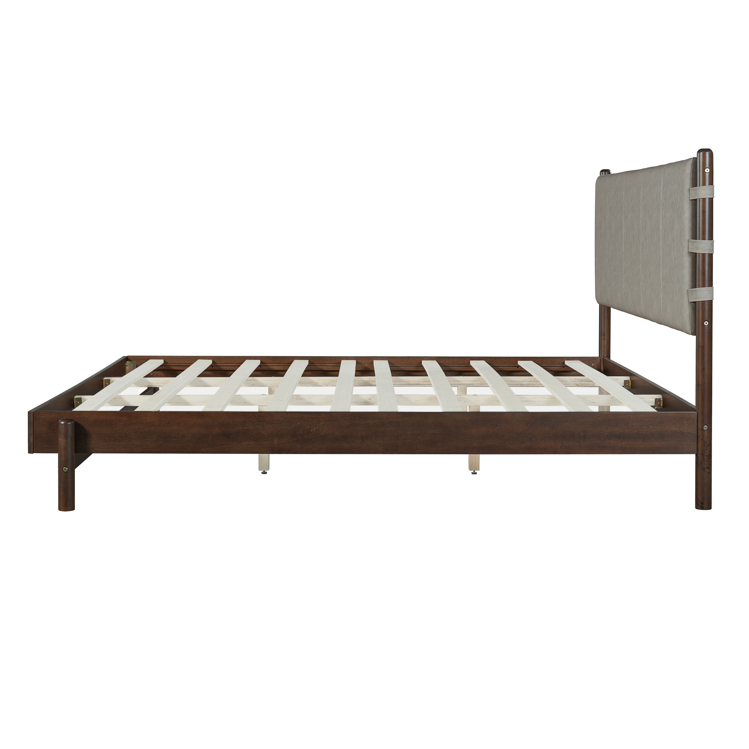 Premium Rubber Wood Platform Bed Frame