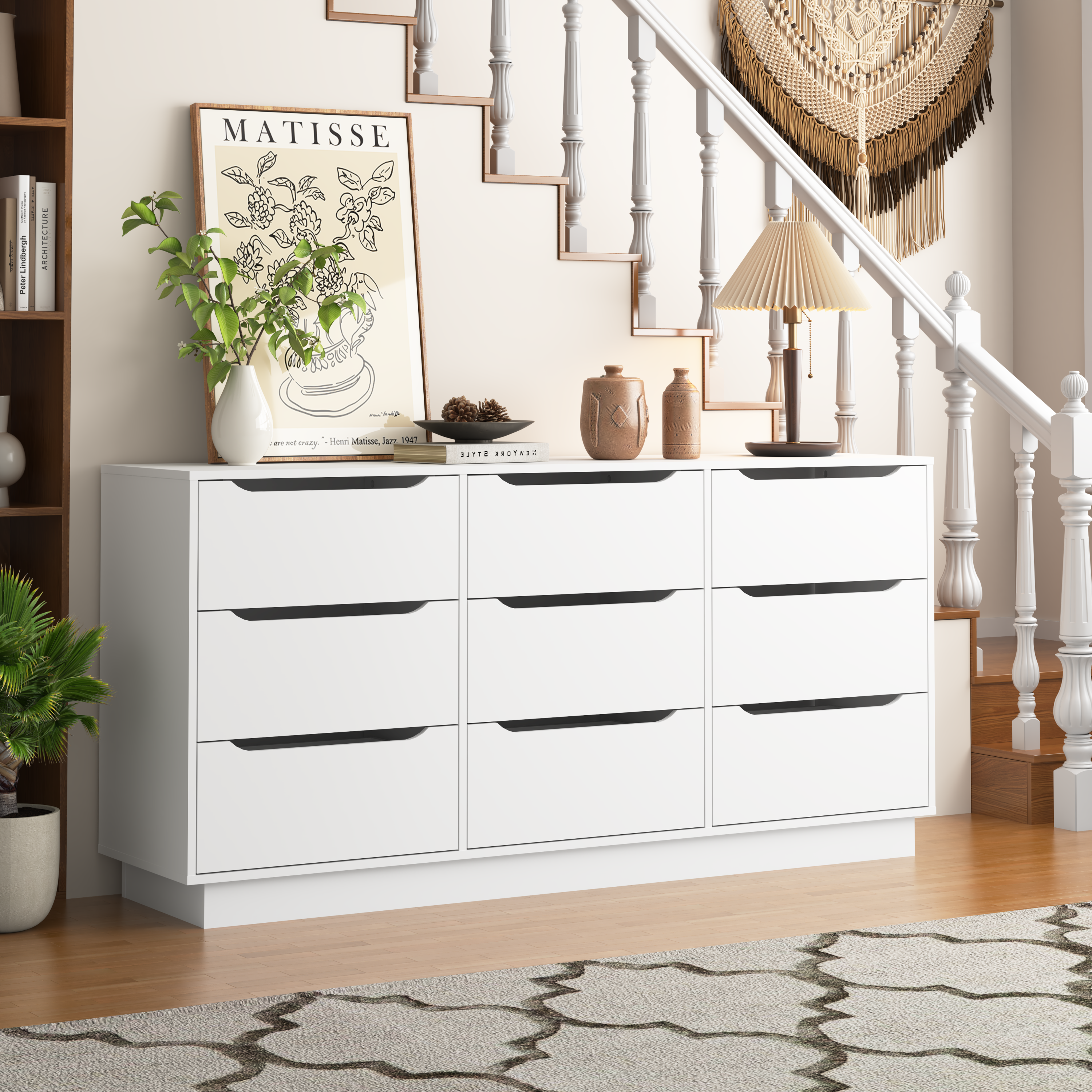 9 Drawer Dresser for Bedroom with Deep Drawers