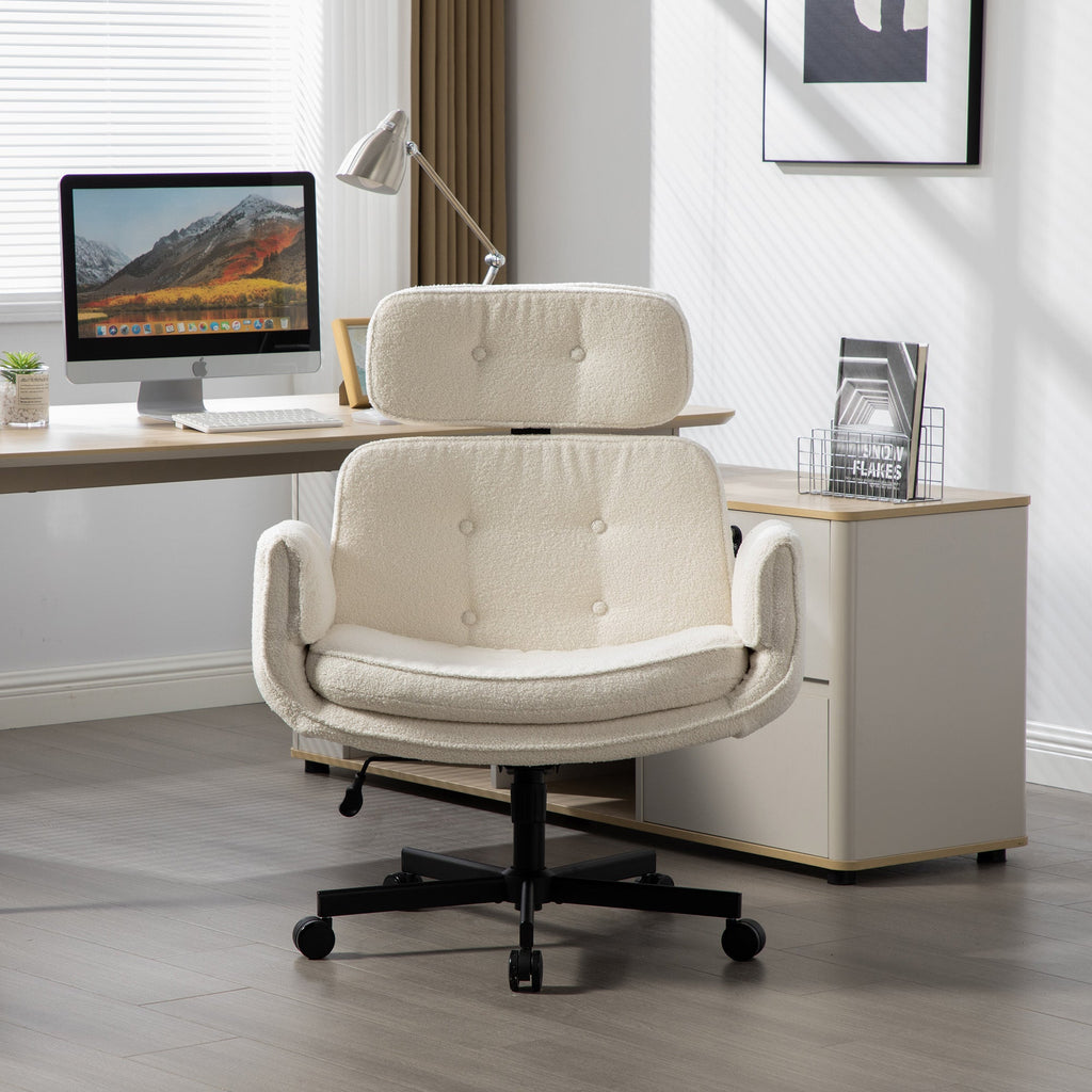 Pet Friendly Criss Cross Chair Swivel Task Office Chairs with Wide Seat
